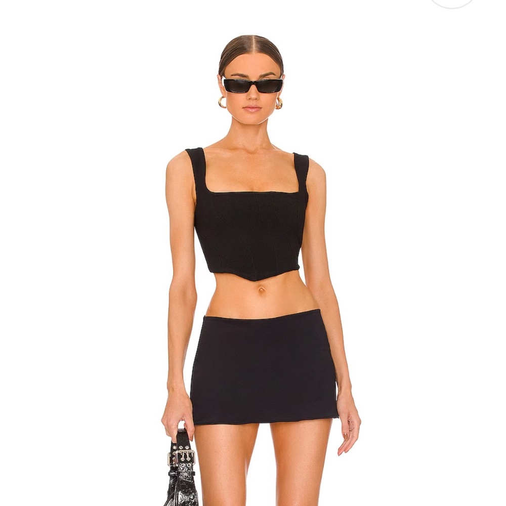 Danielle Guizio Micro Mini Stretch Skirt